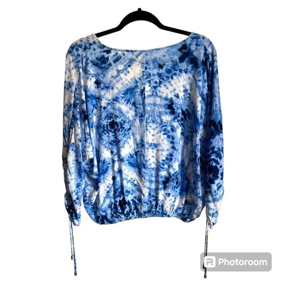 LOVESTITCH Claudia boho tie-dye top women’s size Large - Picture 4 of 5